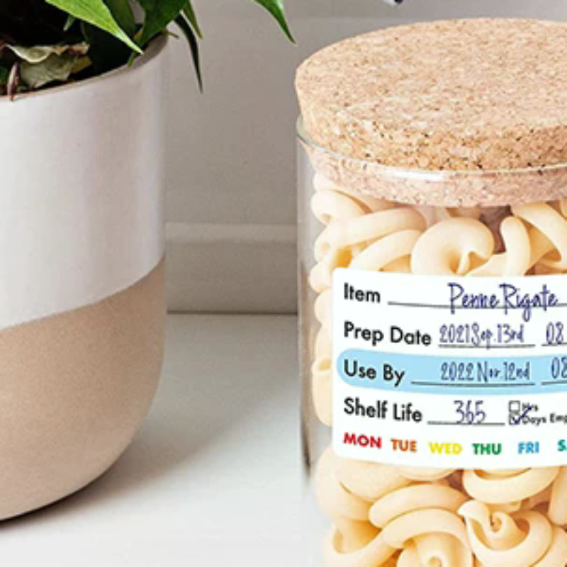 Snacks Food Labels - 300Pcs/Roll Kitchen Date Food Sticker Label