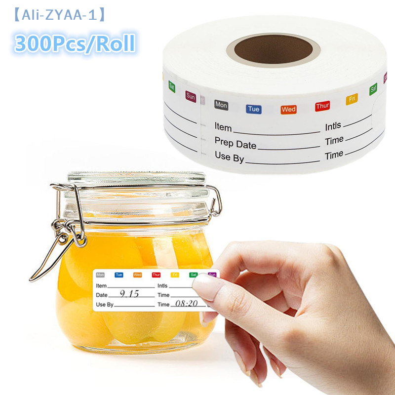 Snacks Food Labels - 【ZYAA-1】300Pcs/Roll Kitchen Date Food Sticker Label