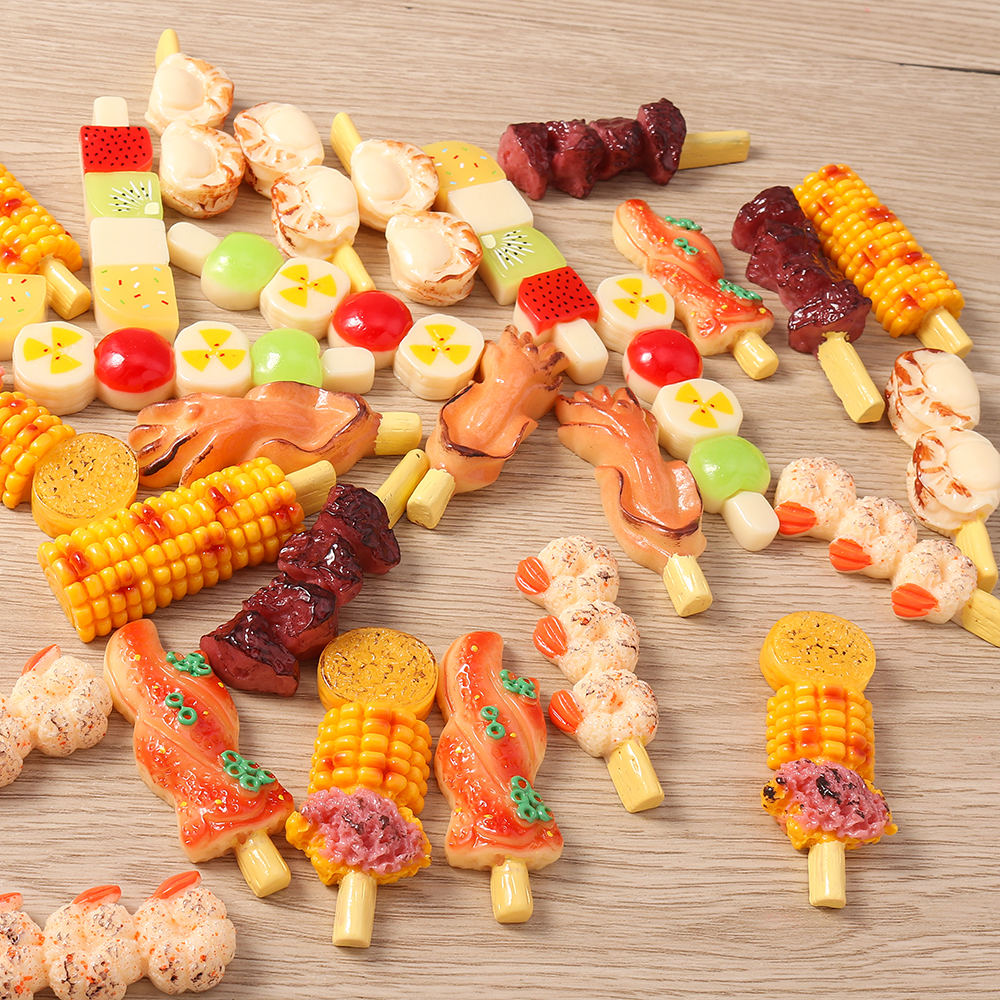 Food Snacks For Kids To Make - Tusember 4pcs Cute Snack Barbecue Charms