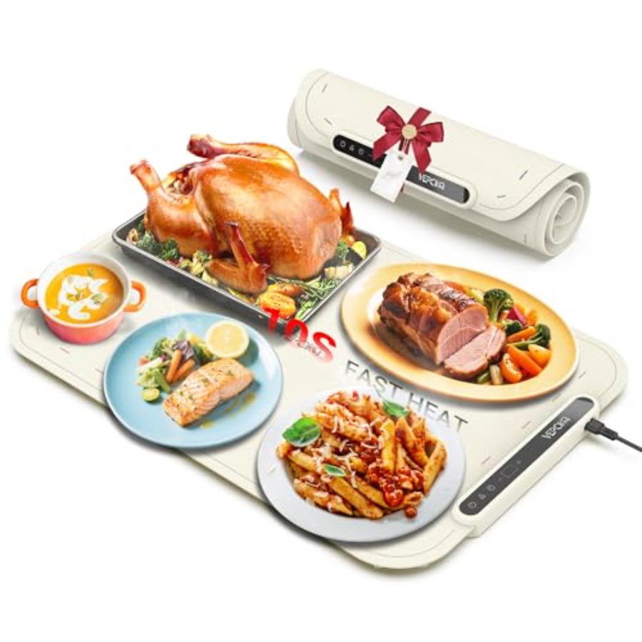 Warming Mat for Food, VEPOKA F – Food & Snacks Coloring recenzja i cena