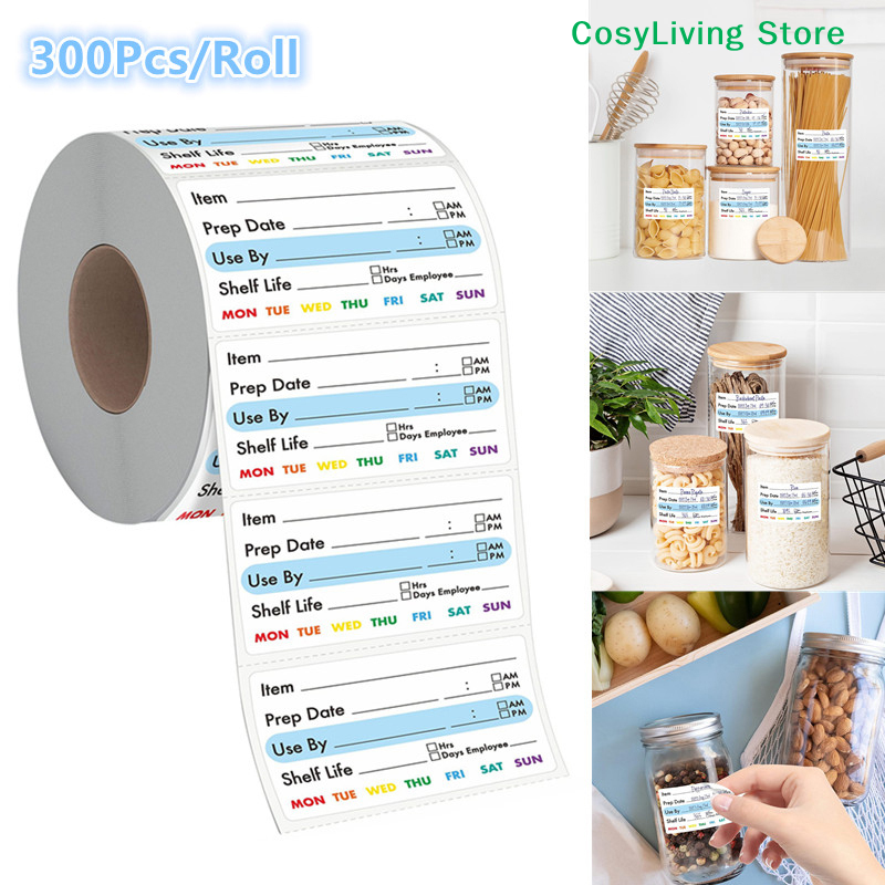 [CL]300Pcs/Roll Kitchen Date F – Snacks Food Labels recenzja i cena