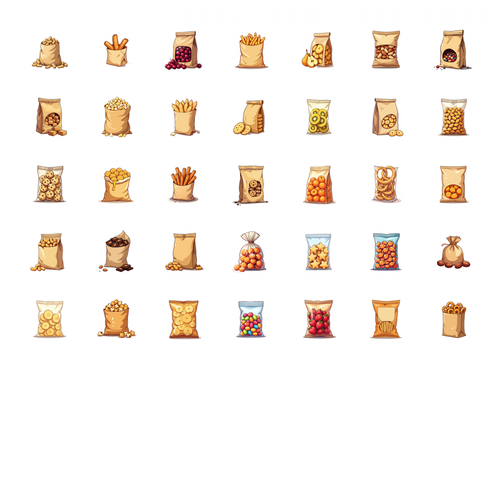 35pcs-100pcs Decals  crunchy S – Snacks Food Labels recenzja i cena