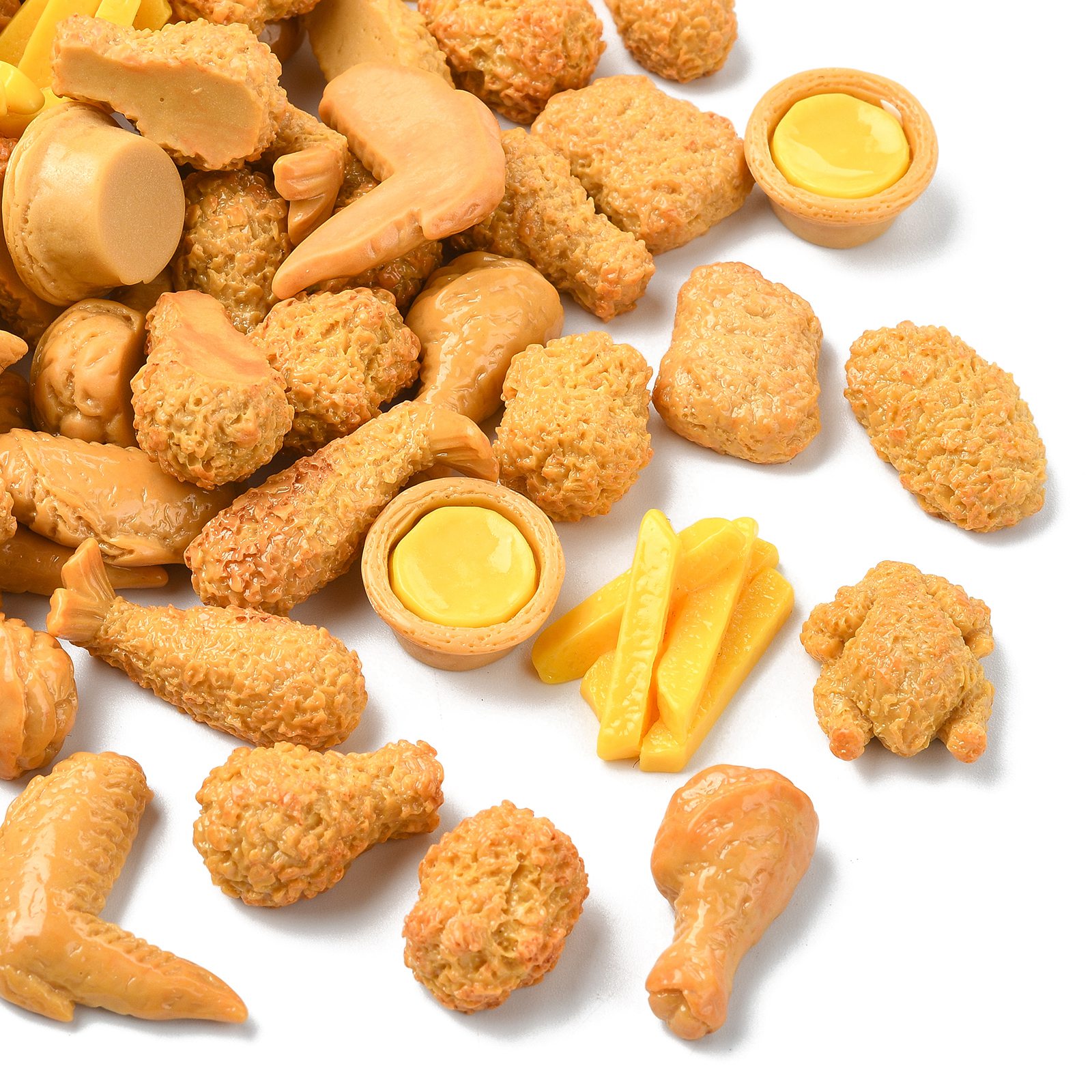 100Pcs Opaque Resin Imitation  – Fast Food With Snacks recenzja i cena