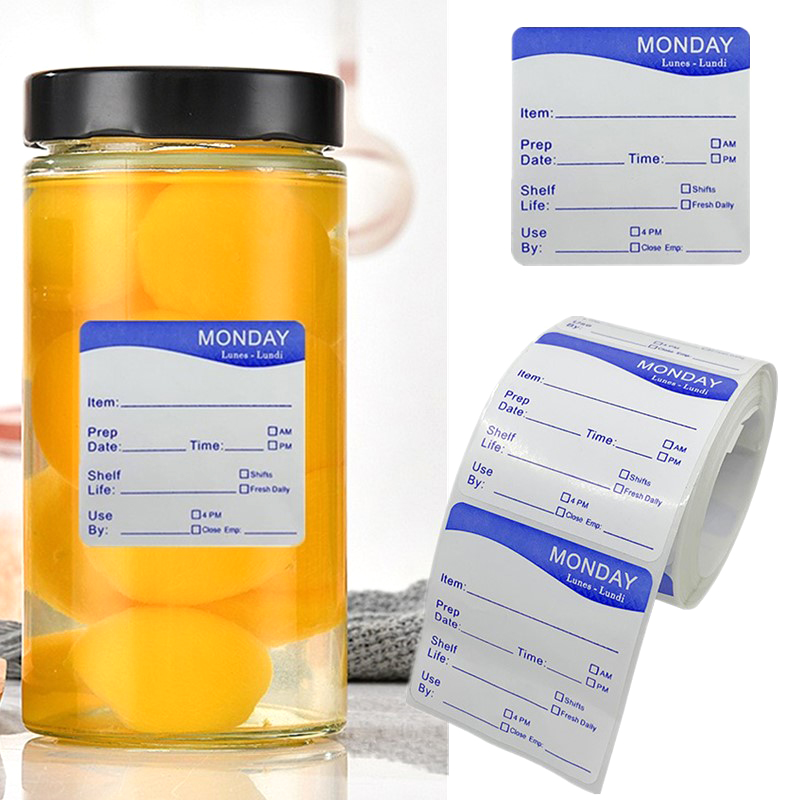 250Pcs/Roll Kitchen Date Food  – Snacks Food Labels recenzja i cena