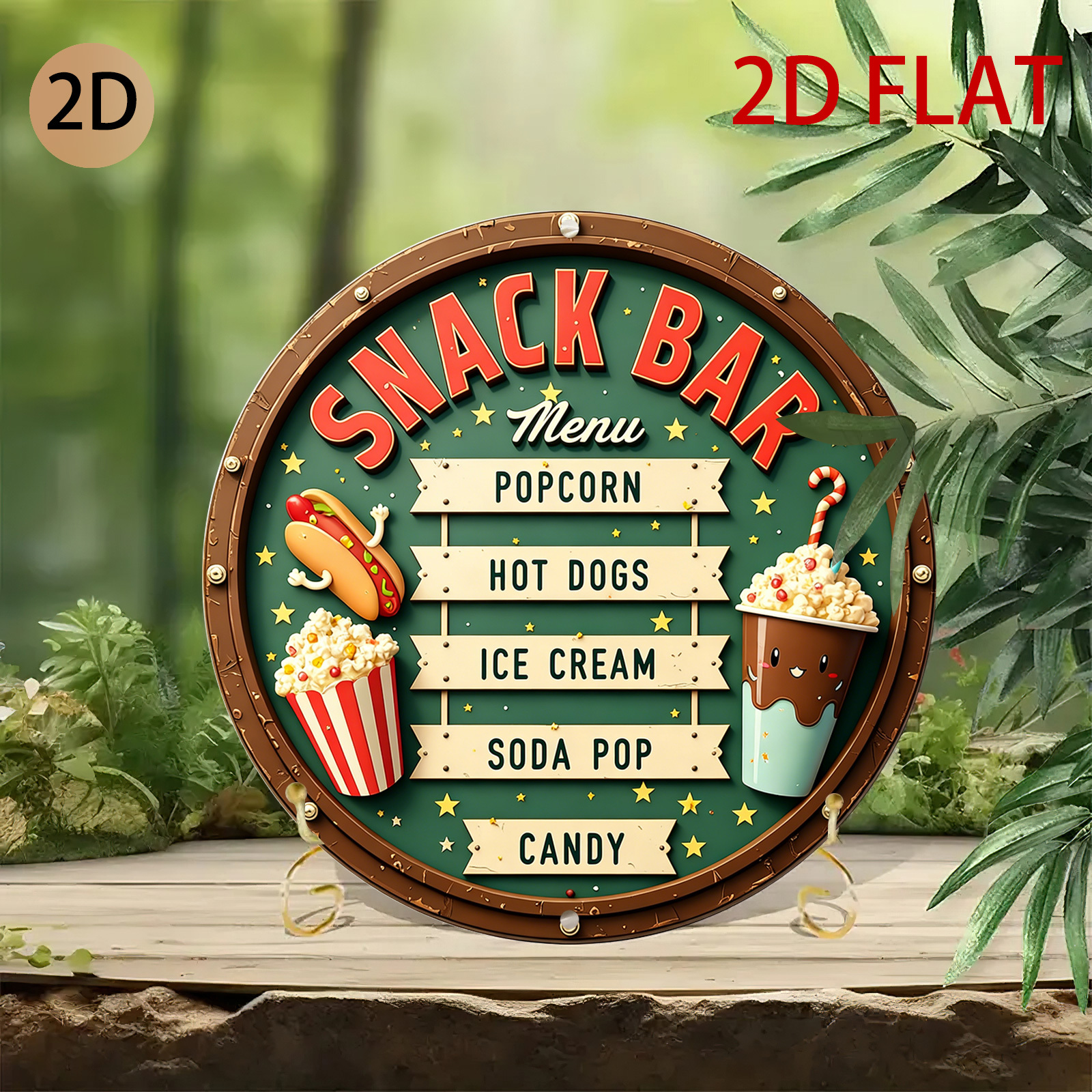 2D Flat, 2d Flat Circular Snac – Food Snacks Menu recenzja i cena
