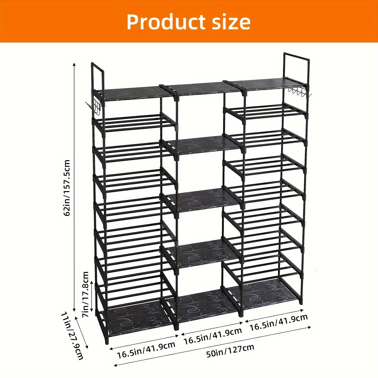1pc 9 Tier Shoe Rack Organizer – Food X recenzja i cena