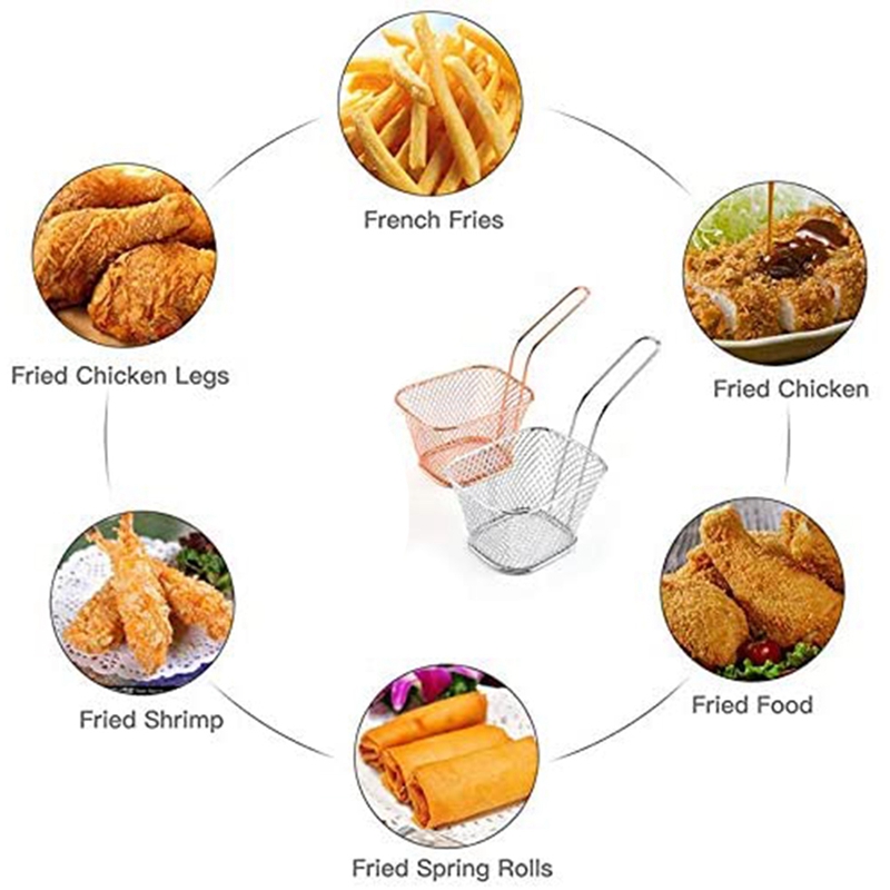 Mini Fry Baskets, Mesh Wire Fr – Food & Snacks Coloring recenzja i cena