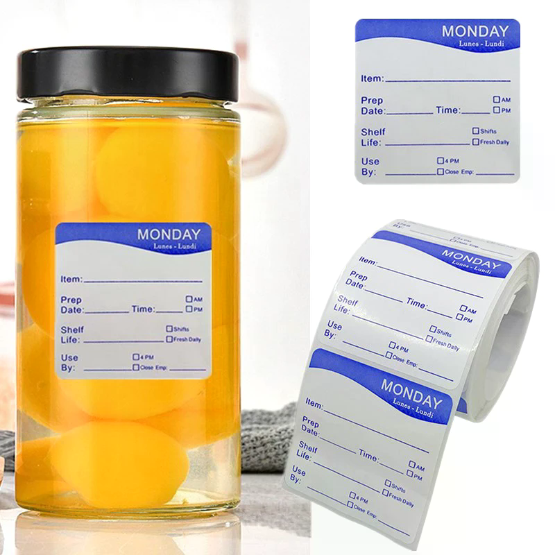 250Pcs/Roll Kitchen Date Food  – Snacks Food Labels recenzja i cena