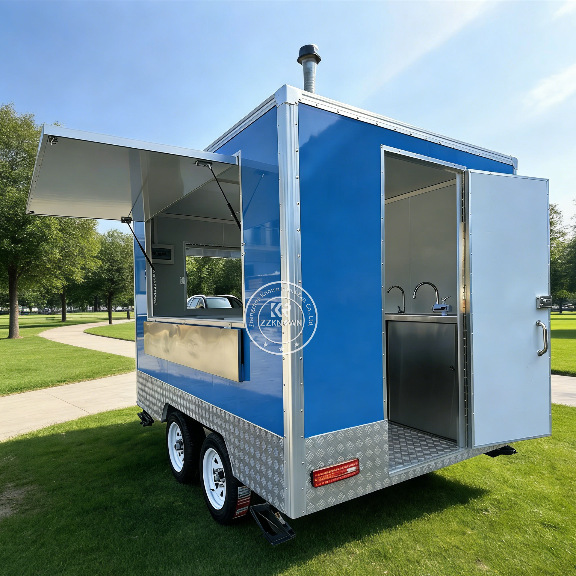 Custom Catering Trailer Mobile – Fast Food With Snacks recenzja i cena