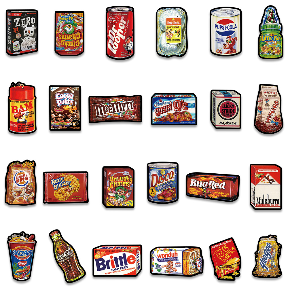 48PCS Cartoon American Snacks  – American Food Y Snacks recenzja i cena