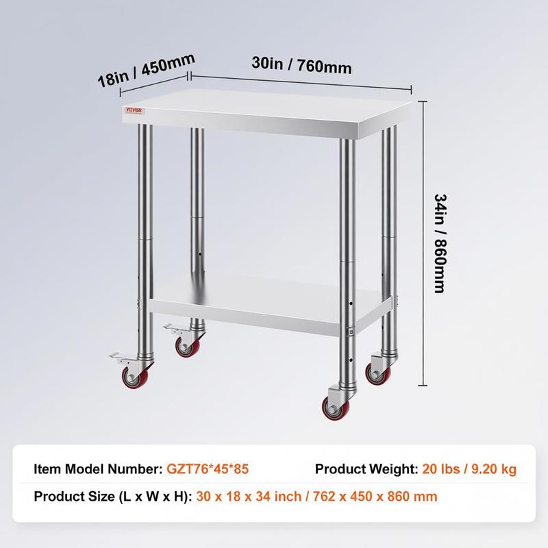 Work table 762 x 457.2 x 863.6 – Food X recenzja i cena