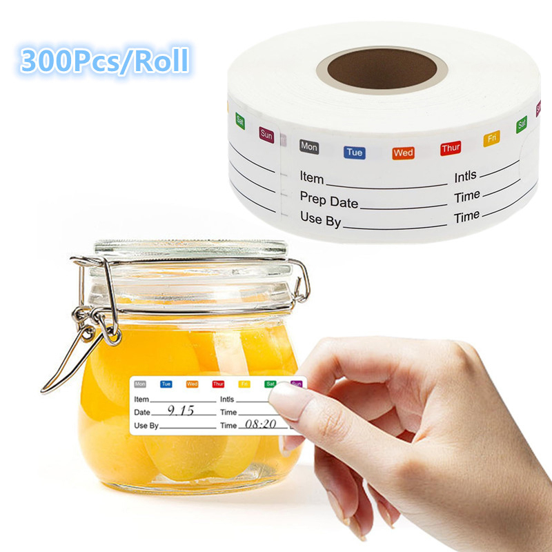 300Pcs/Roll Kitchen Date Food  – Snacks Food Labels recenzja i cena