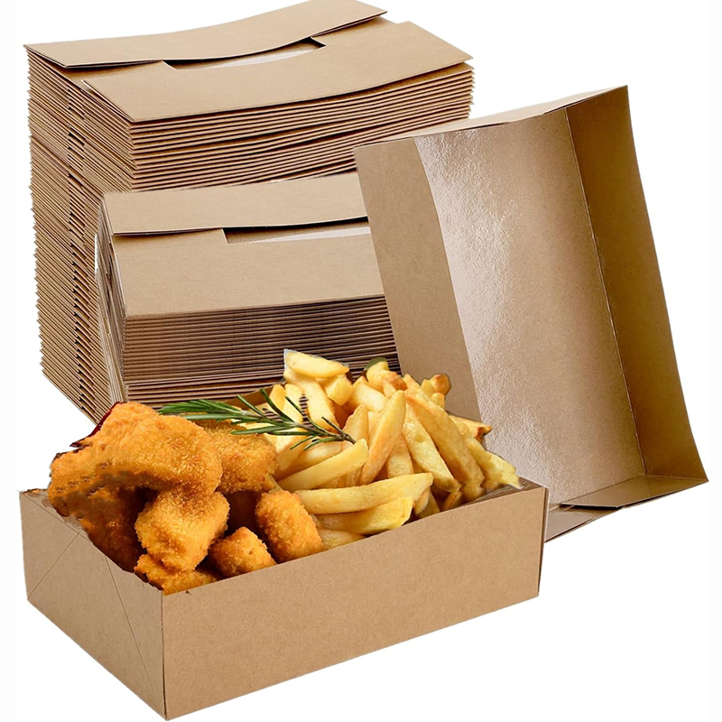 20/50Pcs Kraft Paper Food Tray – Fast Food With Snacks recenzja i cena