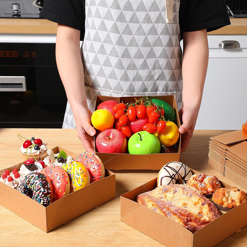 20/50Pcs Kraft Paper Food Tray – Fast Food With Snacks recenzja i cena