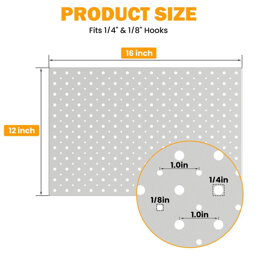 Metal Pegboard Panels, 16 x 12 – Food X recenzja i cena