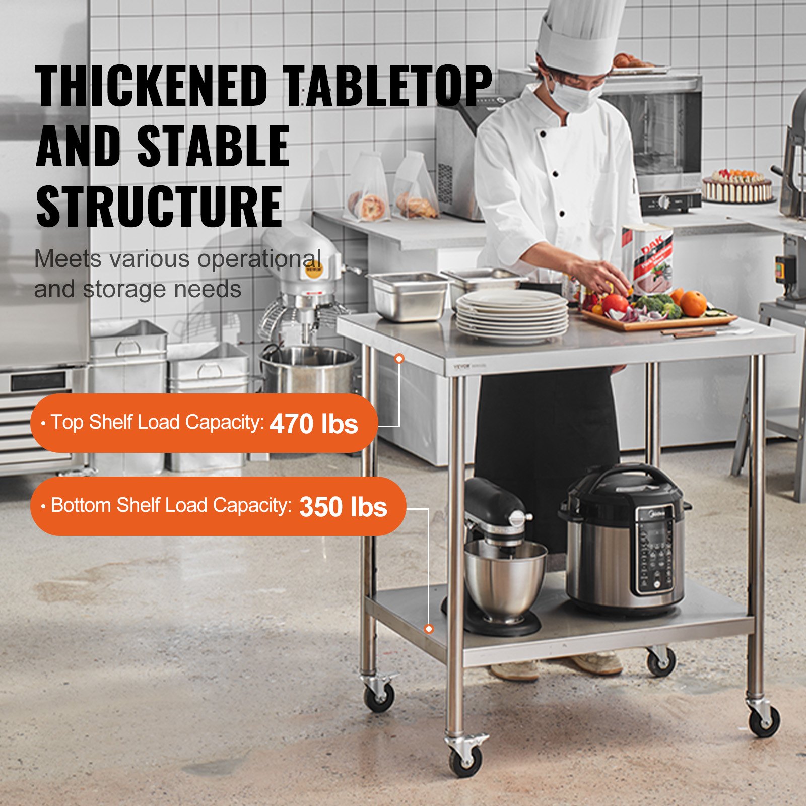 Stainless Steel Work Table 30  – Food X recenzja i cena
