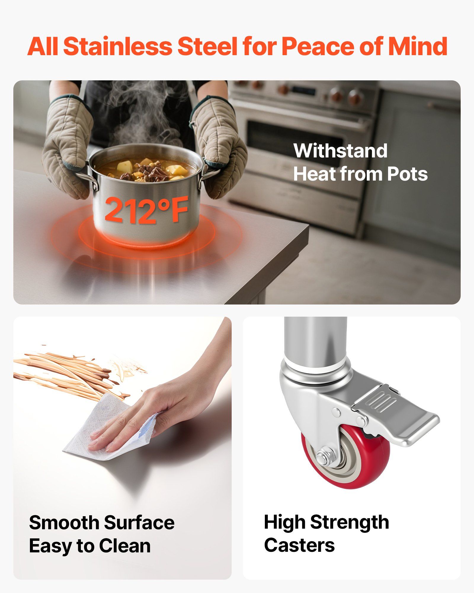 Stainless Steel Table, 24 x 30 – Food X recenzja i cena