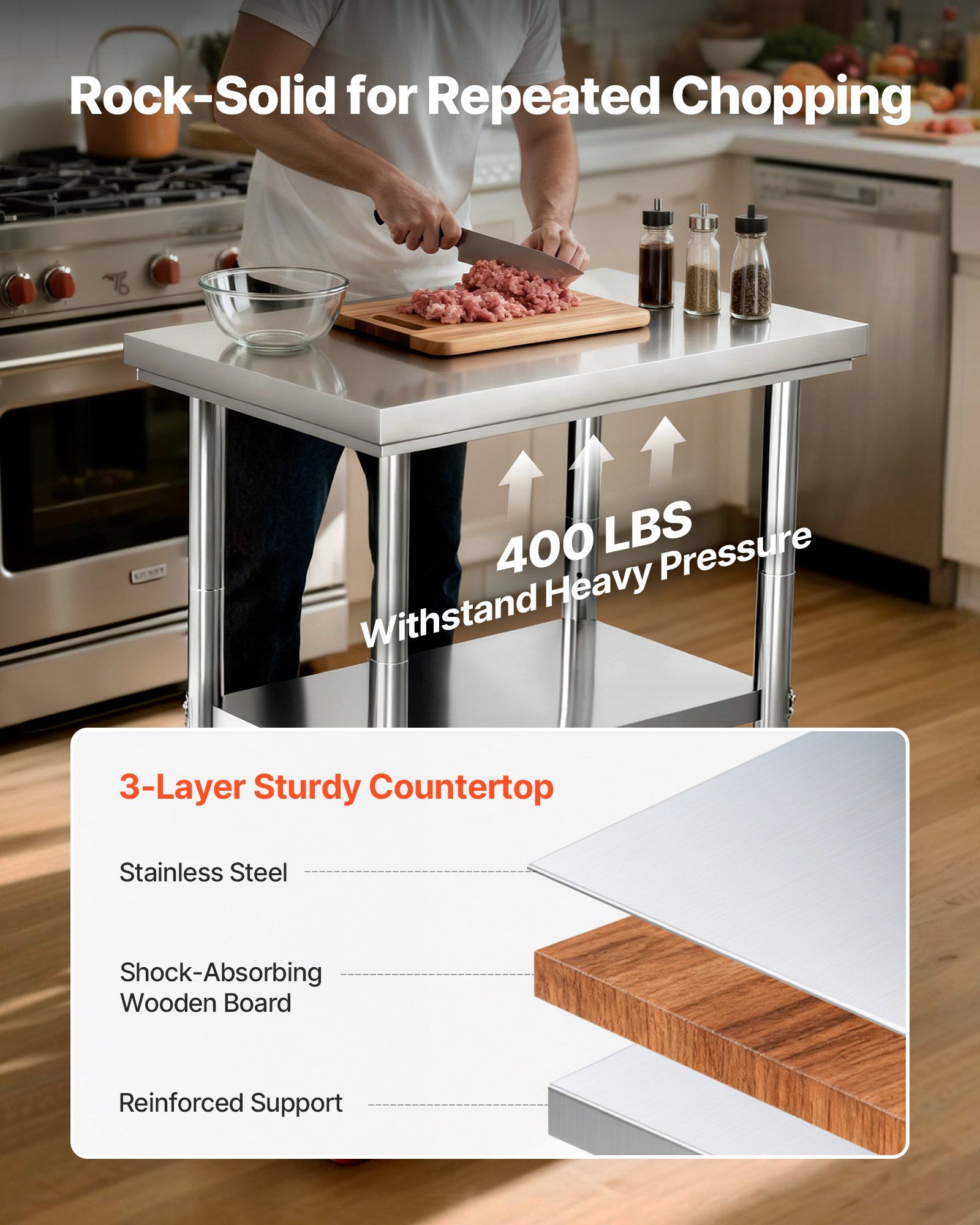 Stainless Steel Table, 24 x 30 – Food X recenzja i cena
