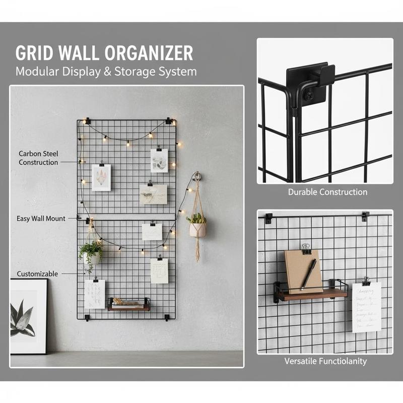 3 Packs Grid Wall Panels, 2 x  – Food X recenzja i cena